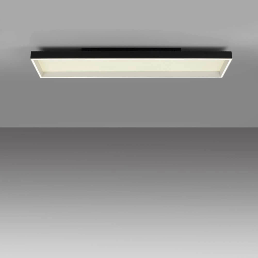 Zwarte plafondlamp Q-Magong rechthoekig Paul Neuhaus 4012248384626