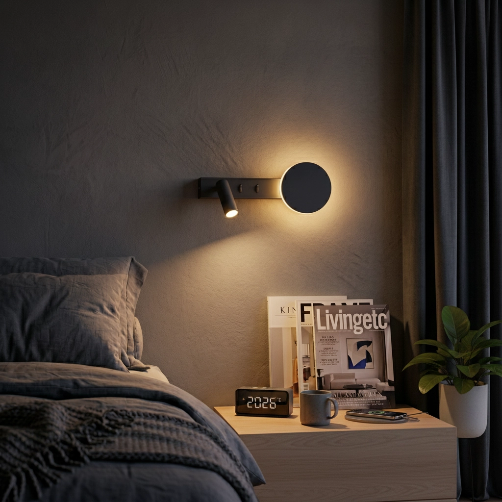 Bedlampje Noima zwart