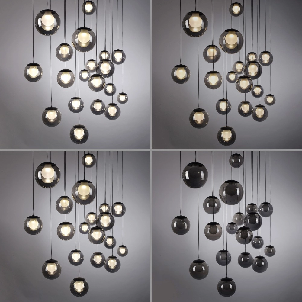 19-lichts hanglamp Pure Popup mystic grey Paul Neuhaus 4012248396698