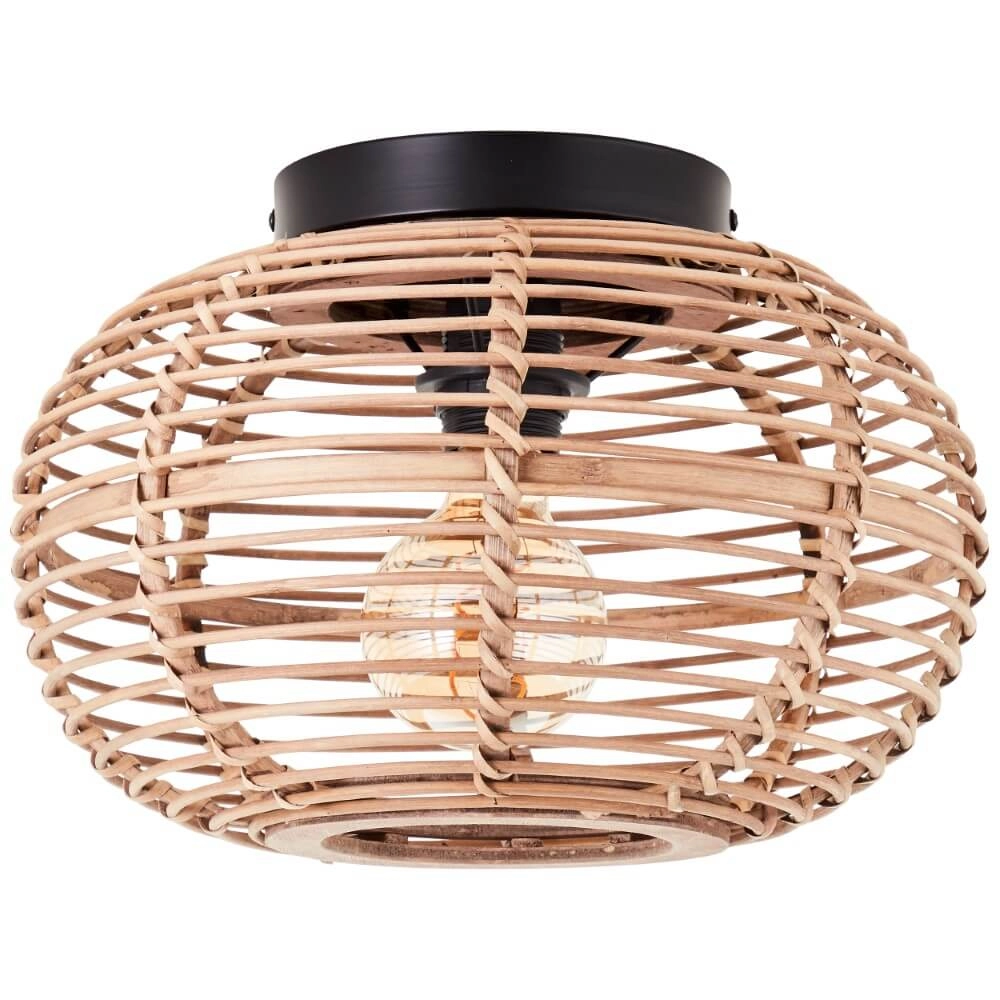 Rotan plafondlamp Woodball Ø 32cm Brilliant 4004353413810