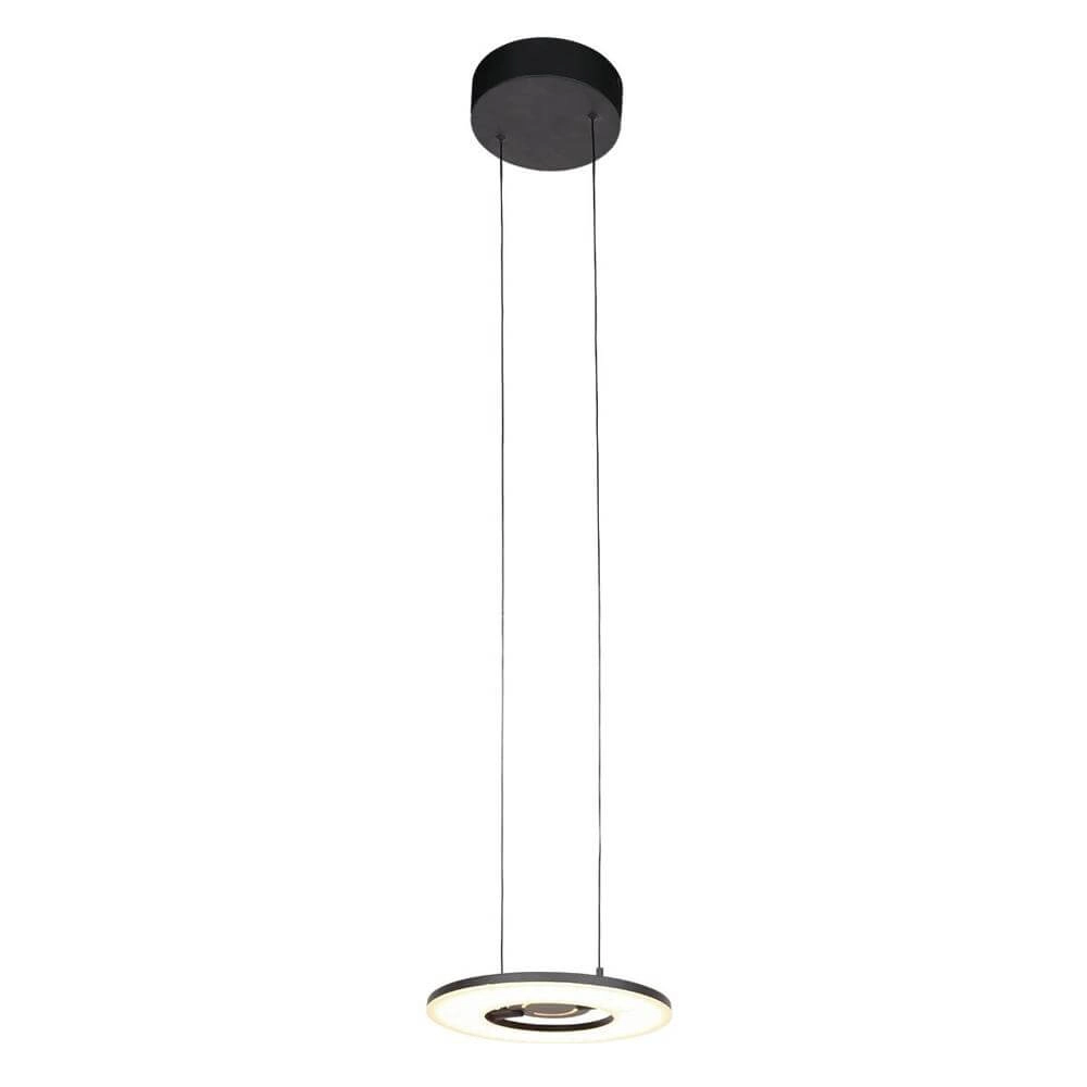 Strakke hanglamp Soleil Ø 32cm zwart Steinhauer 8712746176681