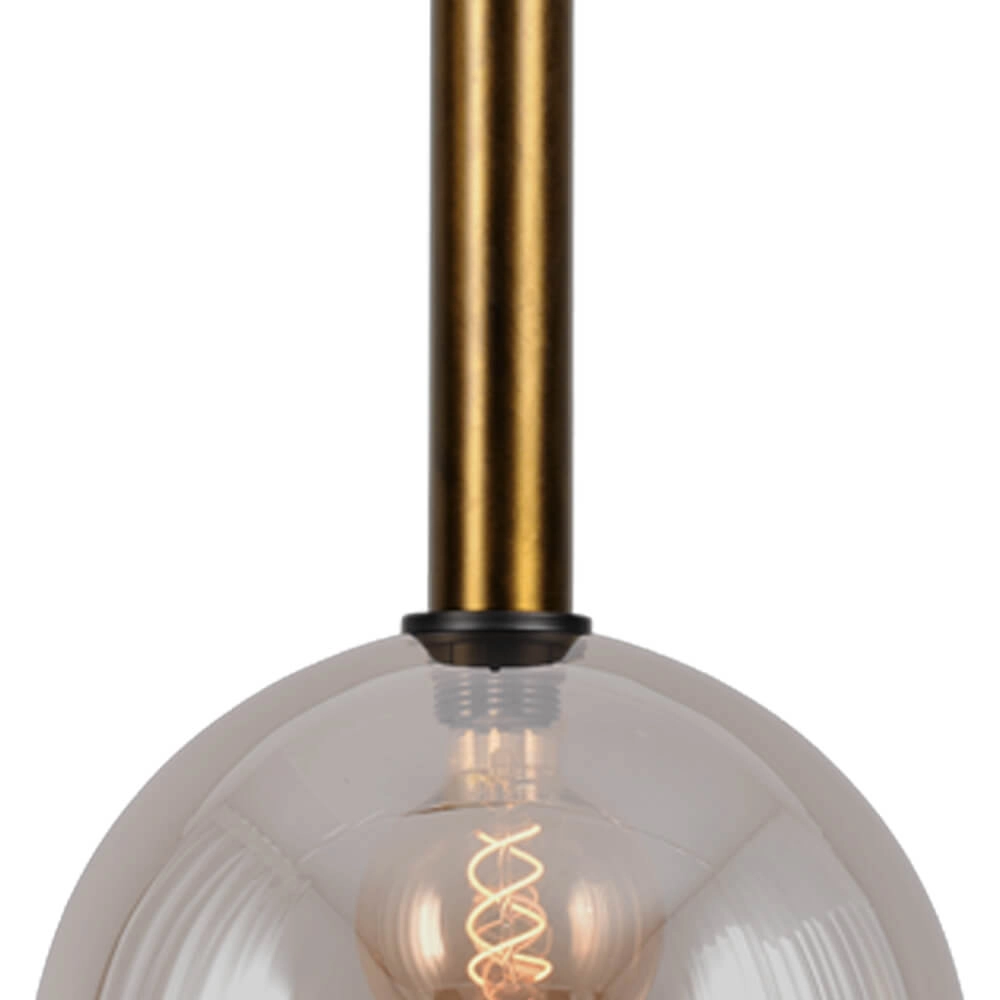 Hanglamp Ø 30cm Bella 2 Antiek messing met goud glas Masterlight 8718121334066