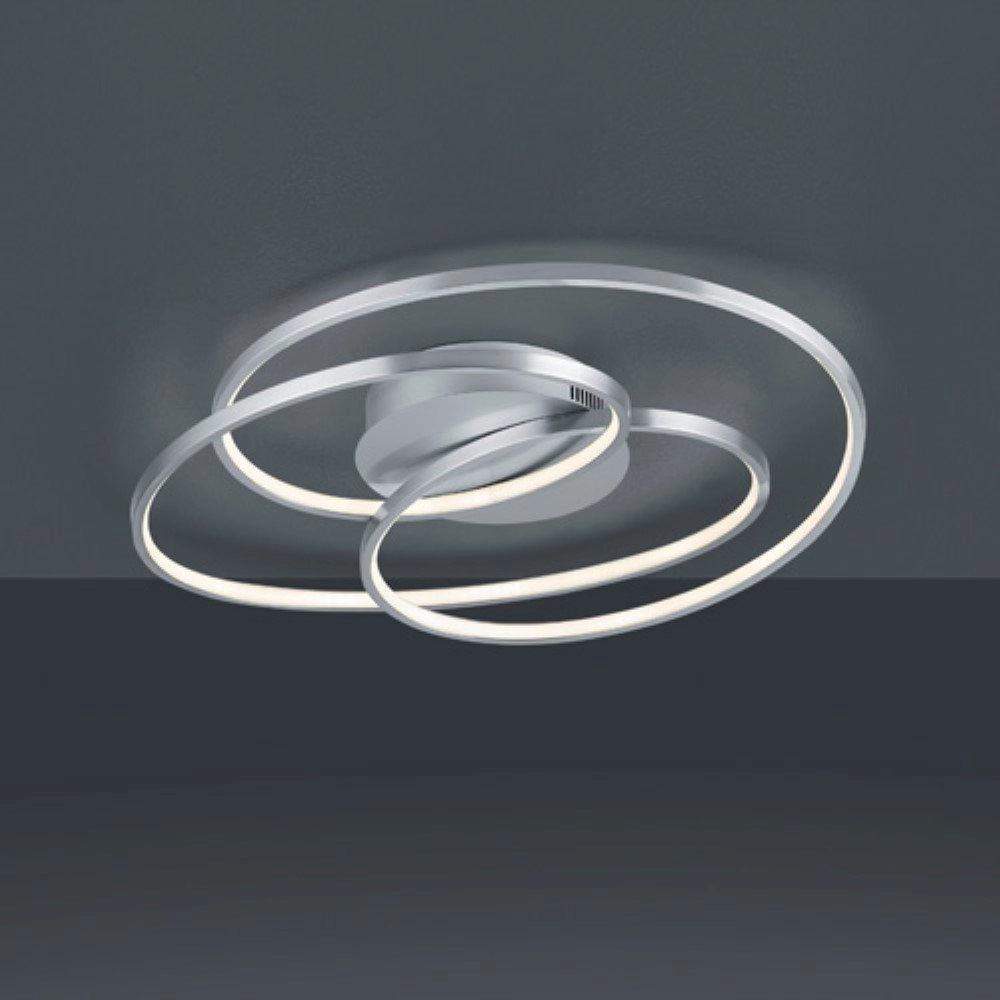 Moderne Plafonnière Gale grijs Trio 4017807452594