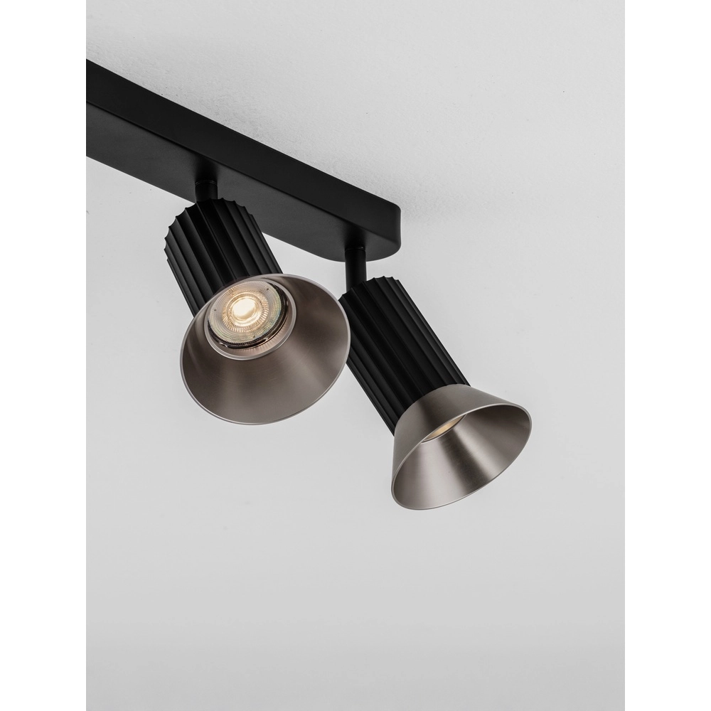 Plafondlamp Luvia 3-lichts zwart met brons Lyora 5212017475541