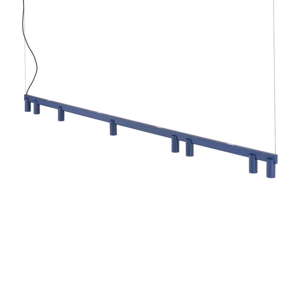Design hanglamp Fourty 8-lichts marine blauw Lyora 5903139122900