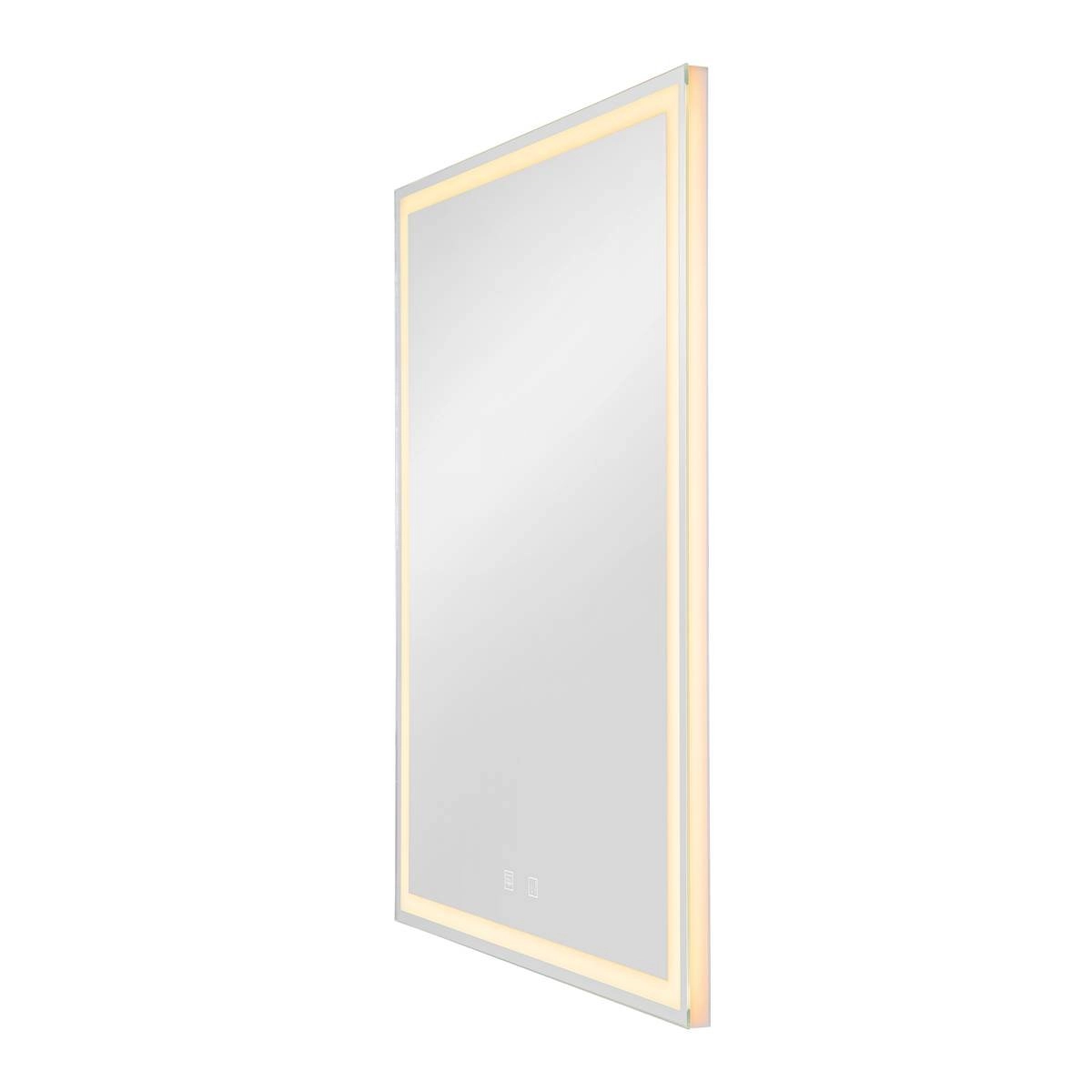 Led spiegellamp Trukko Square 60x80cm chroom