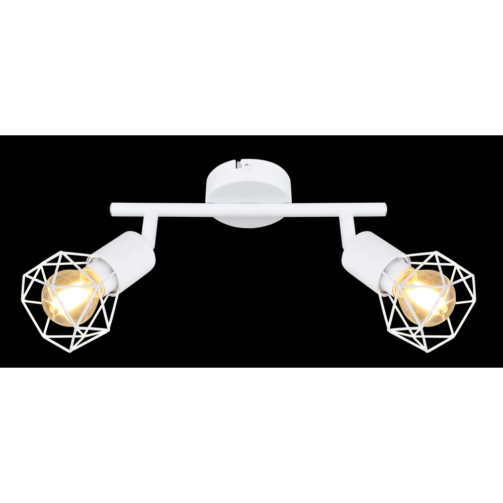 Plafondlamp Xara I 2-lichts wit Globo 9007371412983