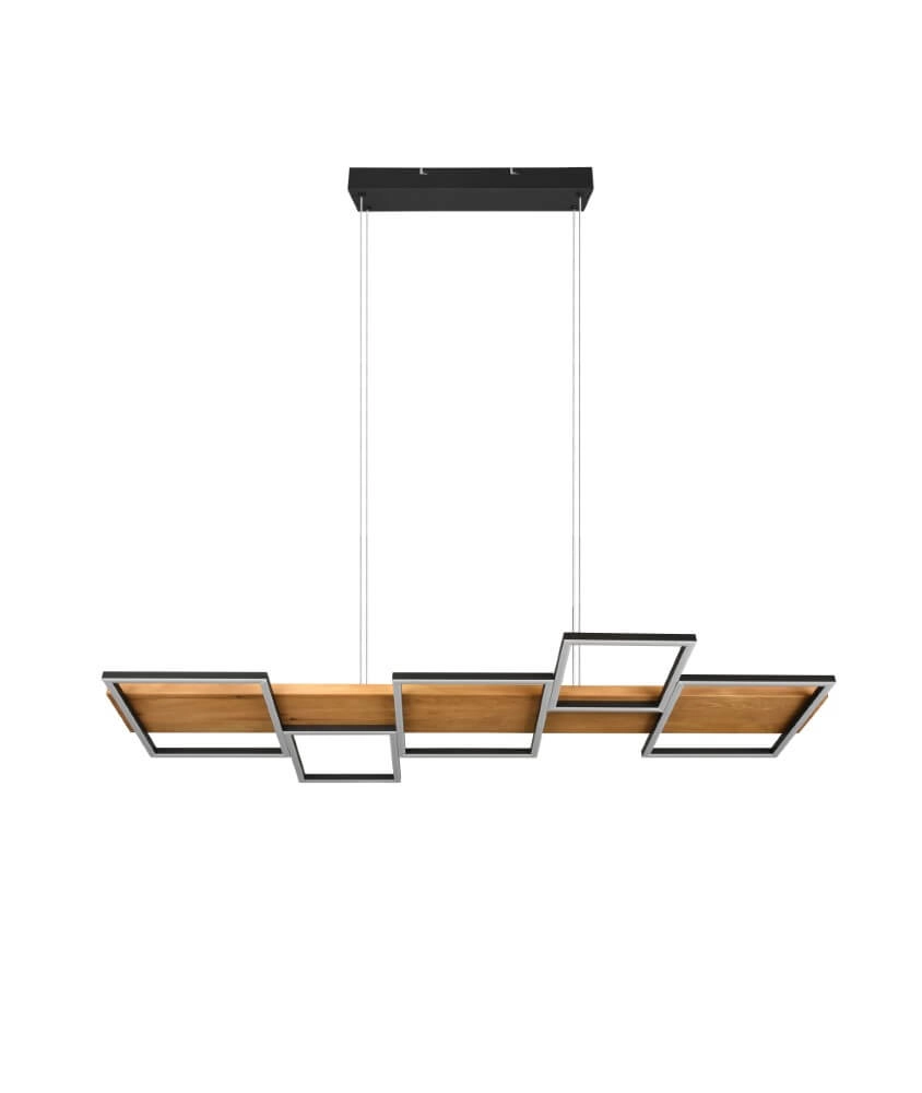 Houten led hanglamp Harper Trio 4017807524963