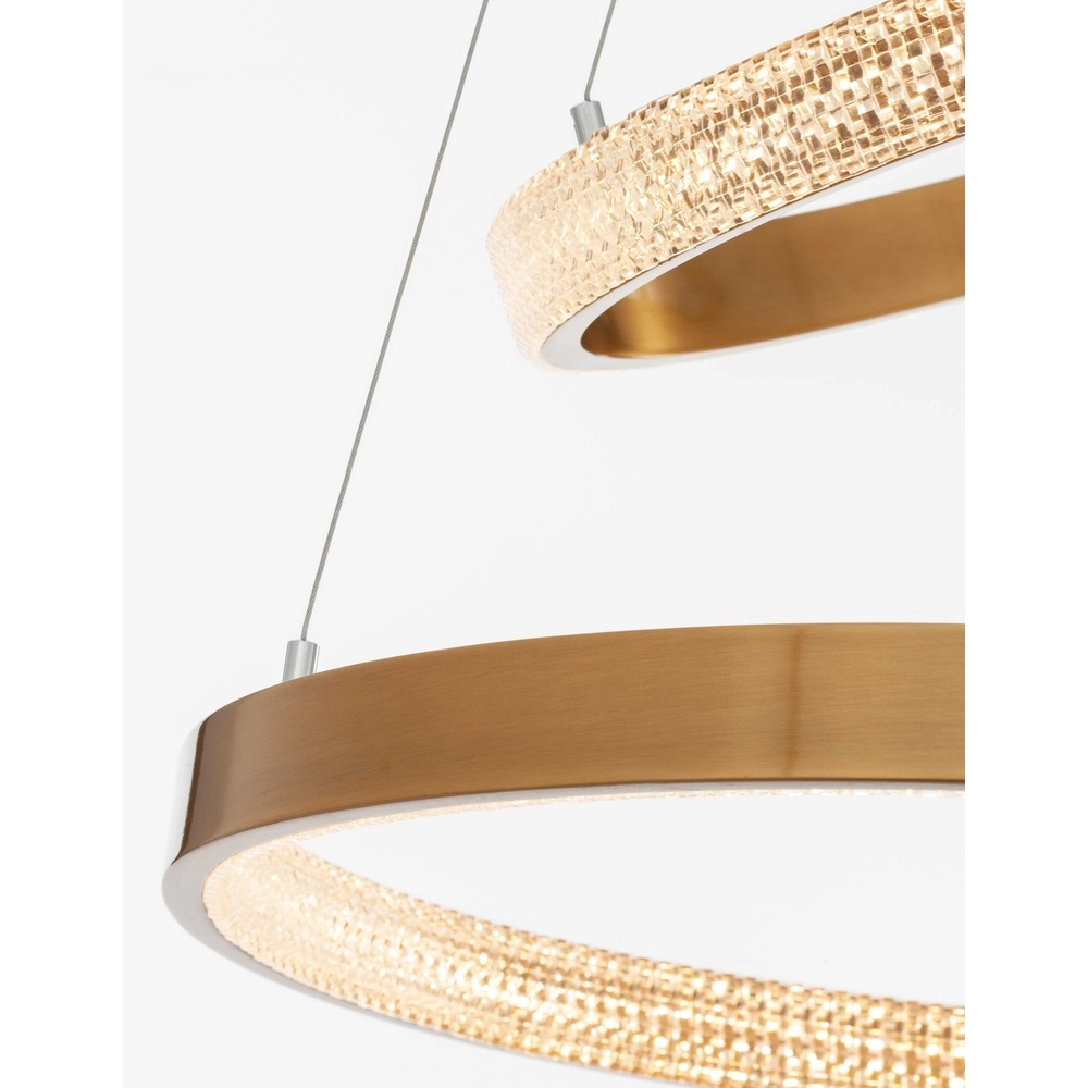 Hanglamp Preston goud Ø 60cm double Lyora 5212017424105