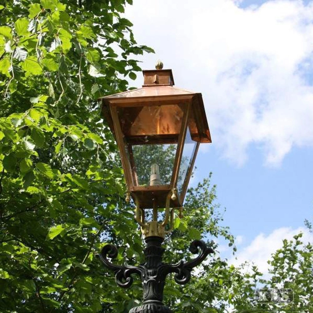 Vierkante koperen lantaarn lamp Holland XL KS Verlichting 8714732144902