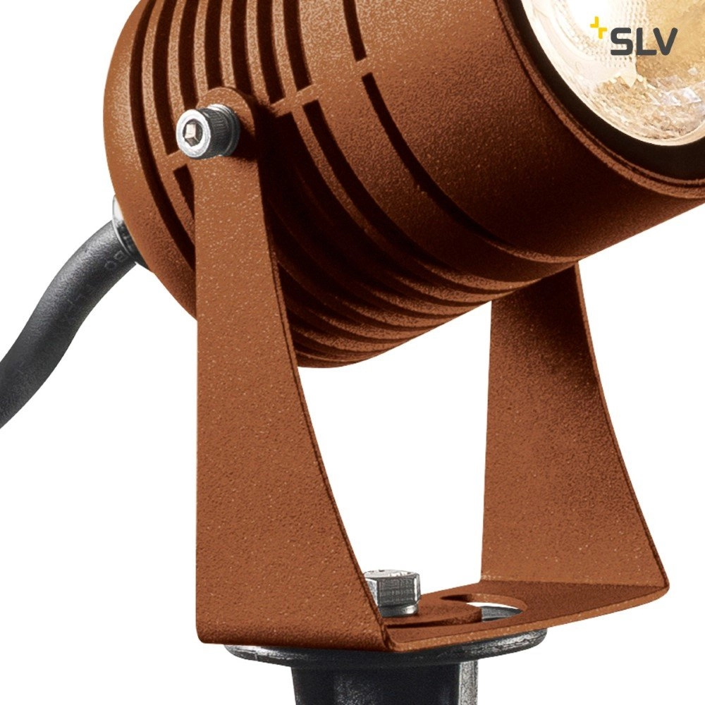 Tuinspot Led Spike 6w - 3000K - 8cm roestbruin SLV 4024163223843