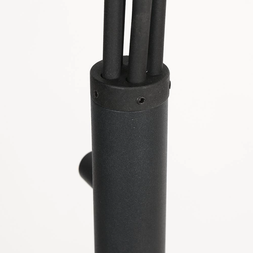 Vloerlamp Bambus zwart met bamboe 5-lichts Steinhauer 8712746171464
