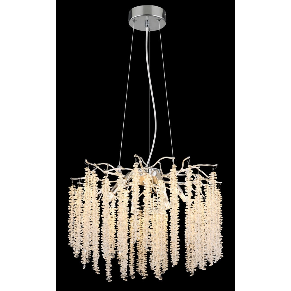 Hanglamp Laverne chroom rond Globo 9007371566167