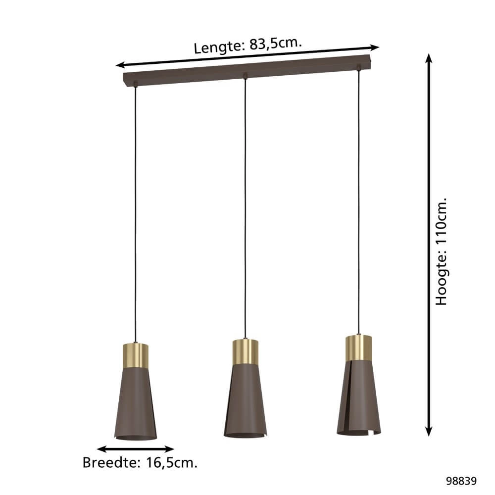Mokka eettafellamp Losalomas Eglo 9002759988395