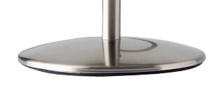 Moderne tafellamp Isi witgrijs met RVS Brilliant 4004353019630