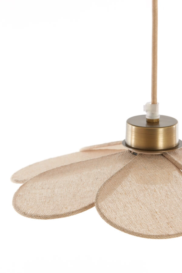 Hanglamp Fyano bloem crème Ø 30,5cm Light & Living 8717807706678