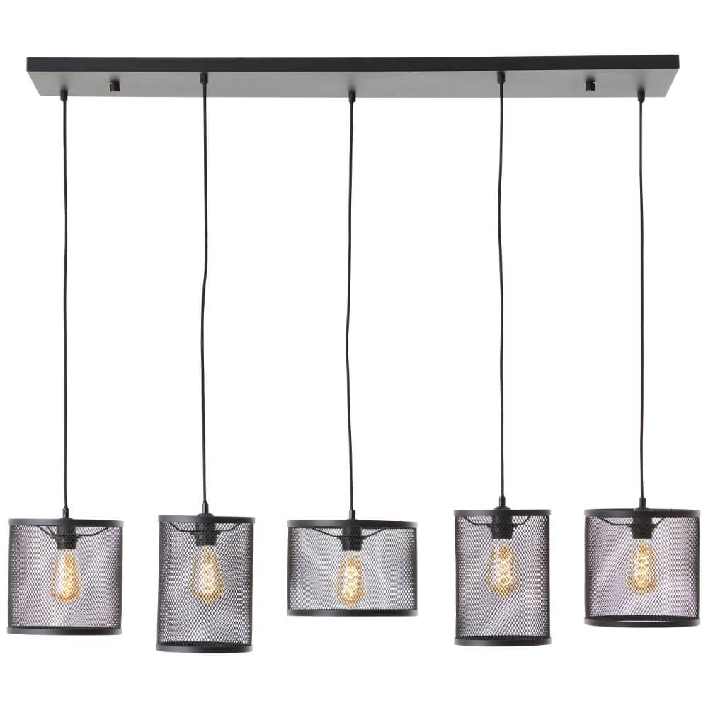 Eettafel hanglamp Maze met gaas kappen
