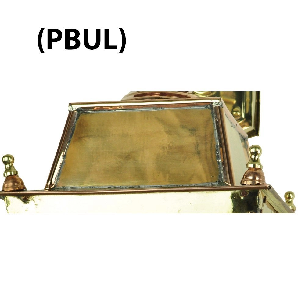 Landelijk buitenlamp Kensington Top Mount handgemaakt - gepoetst goud (PBUL) Limehouse 8716803506671