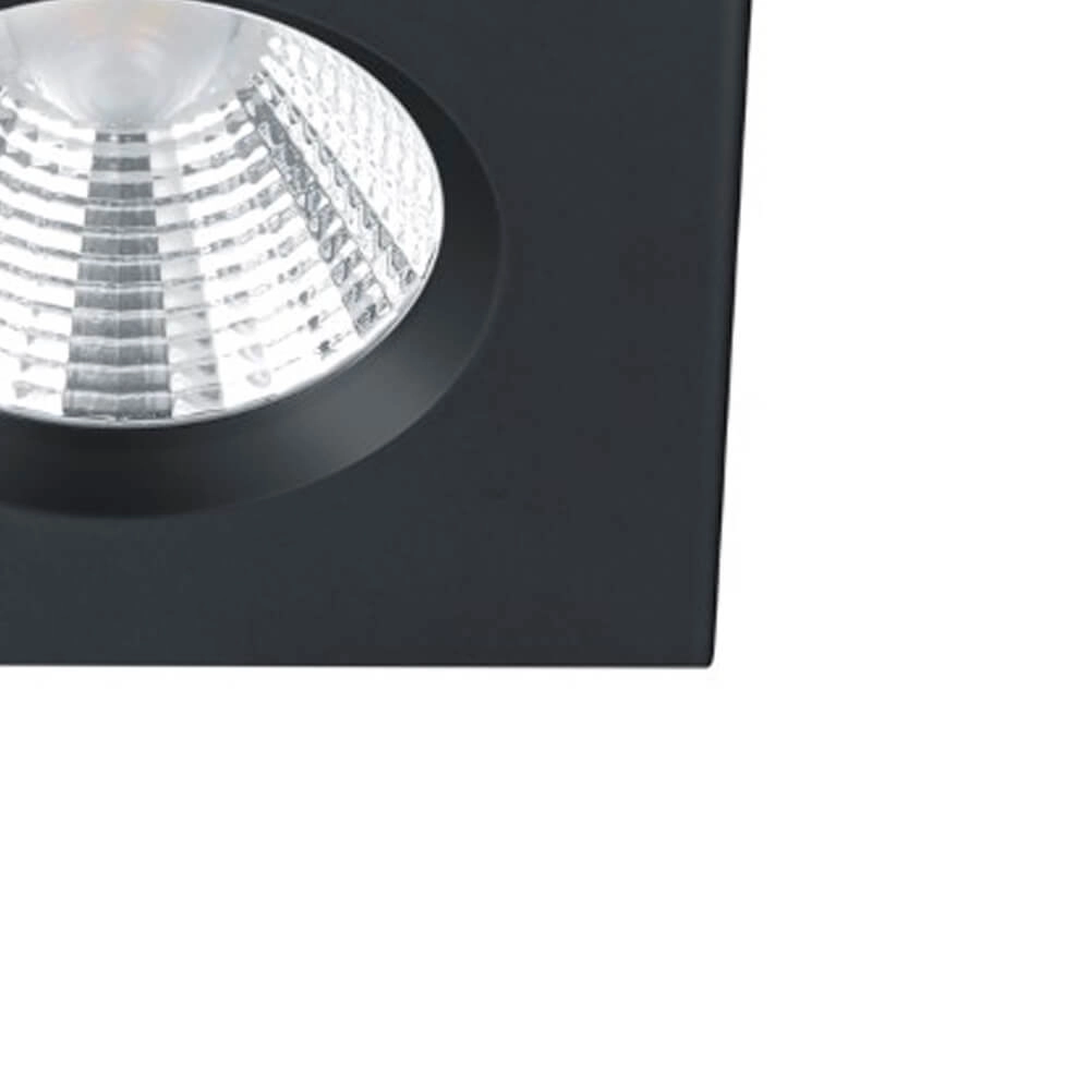 Badkamer inbouwspot Zagros met led vierkant zwart Trio 4017807442595