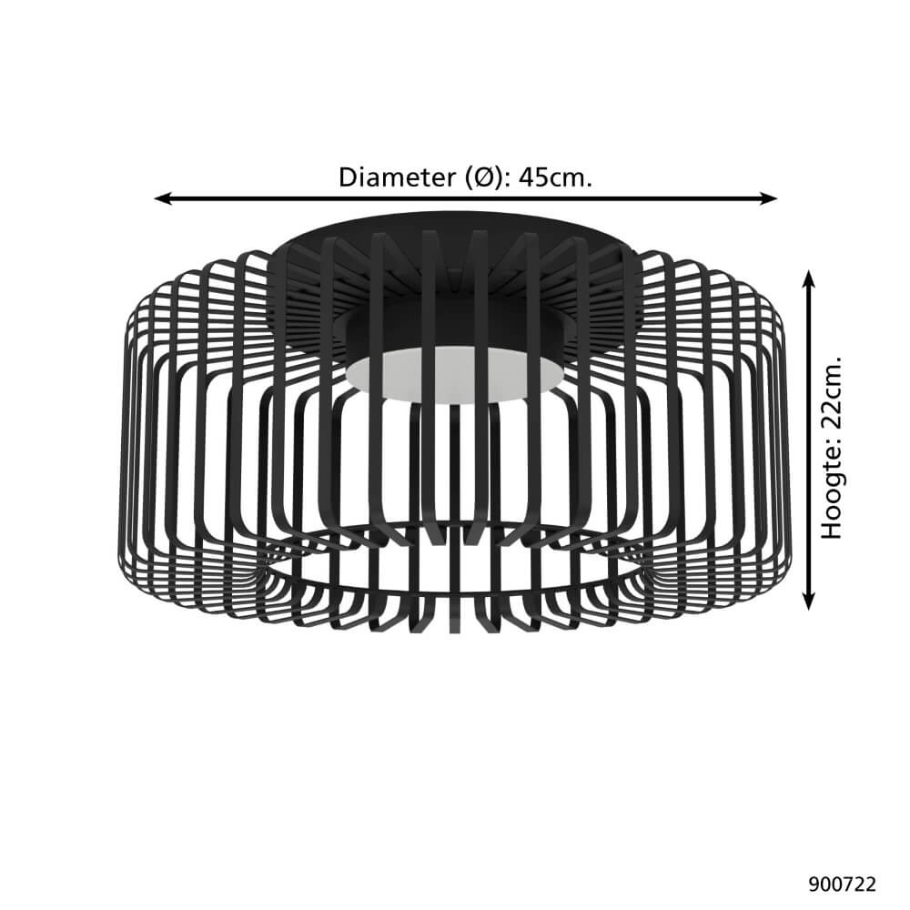 Plafondlamp Ginestrone-Z Ø 45cm design Eglo 9008606270491
