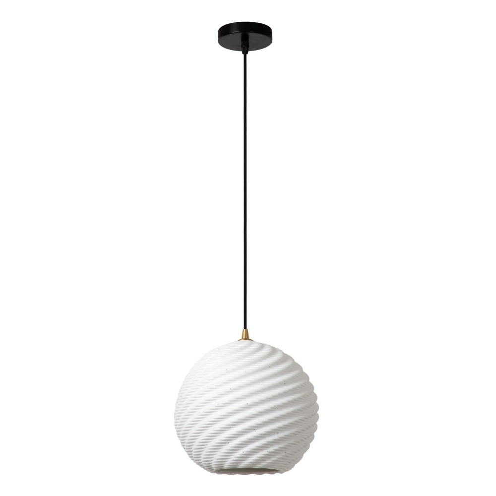 Design hanglamp Bina enkel Ø 25cm wit