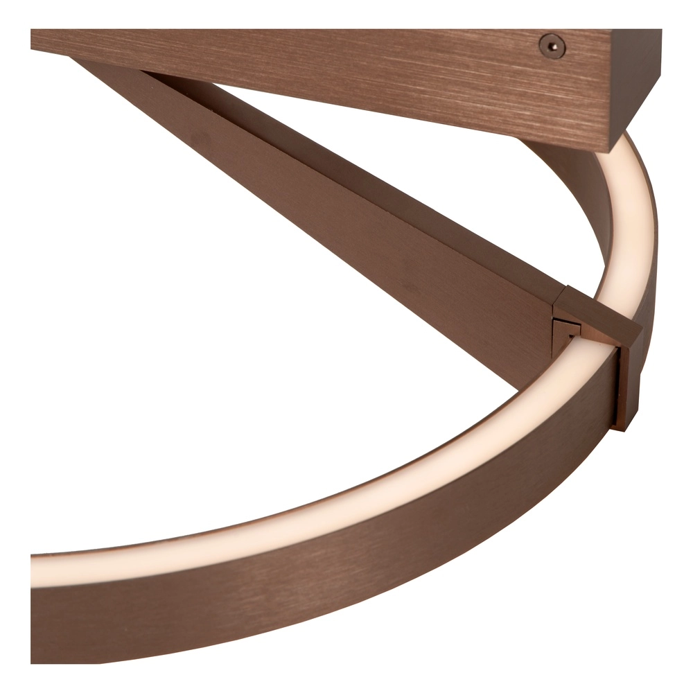 Design plafondlamp Applause Ø 40cm - koffie bruin - met afstandsbediening Premium by Lucide 5411212221797
