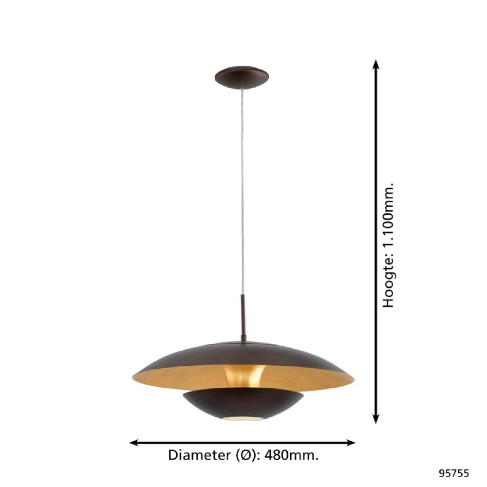 Hanglamp Nuvano 48cm Eglo 9002759957551