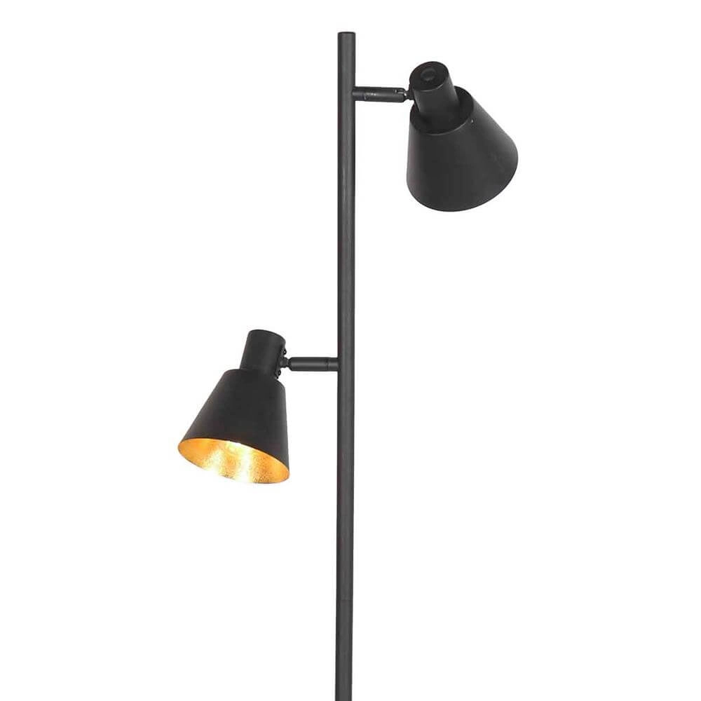 Vloerlamp Oeroe zwart met goud Steinhauer 8712746176360