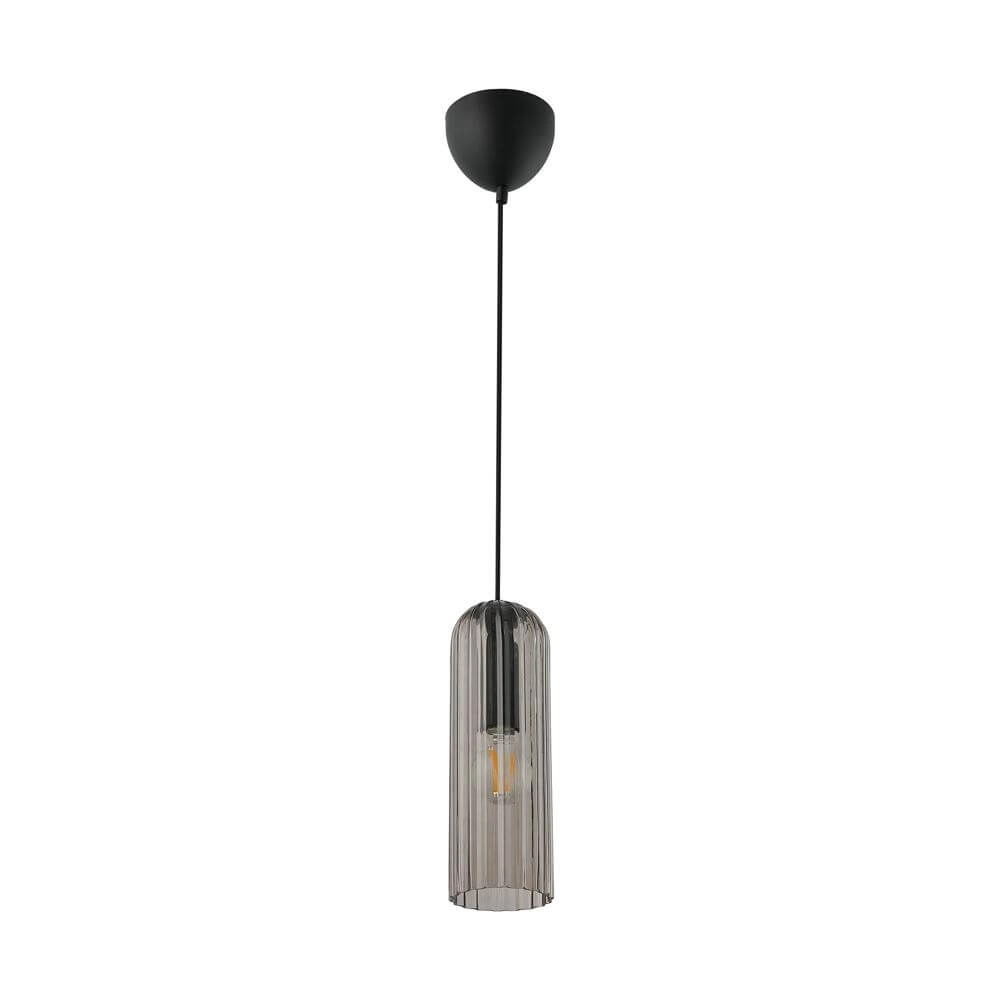 Moderne hanglamp Miella zwart met smoke glas Nordlux 5704924018602