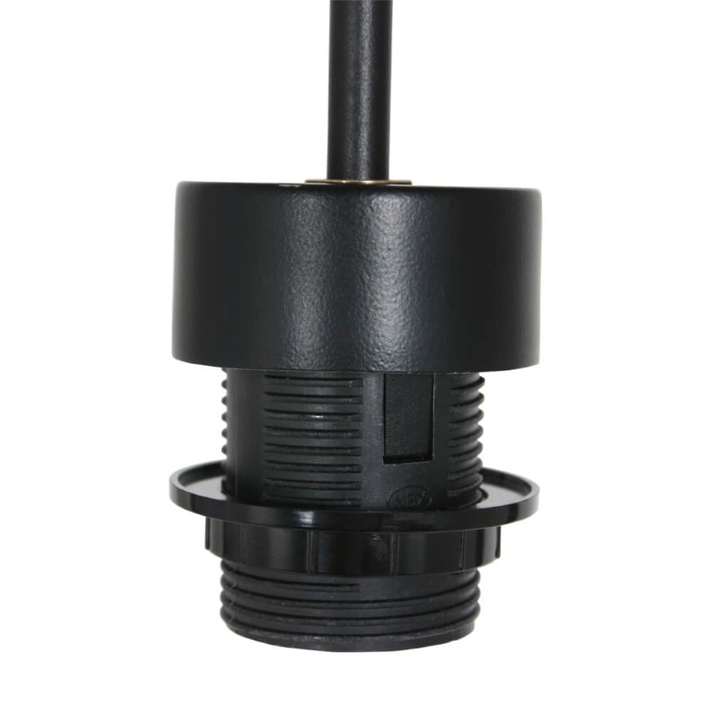 Hanglamp Sparkled zwart met blauw velvet Steinhauer 8712746147360