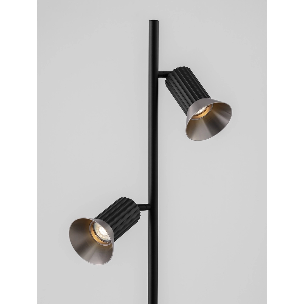Design vloerlamp Luvia zwart met brons Lyora 5212017475626