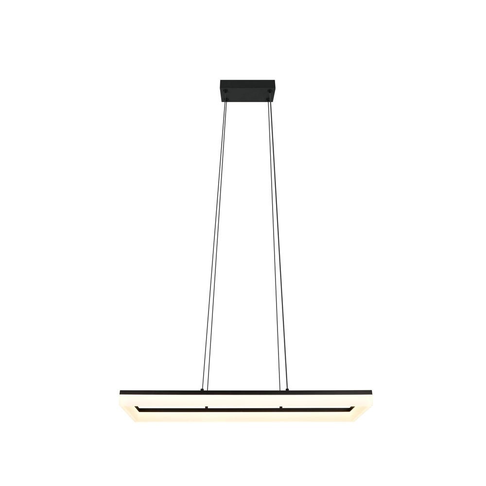 Strakke hanglamp Camino zwart Trio 4017807655766