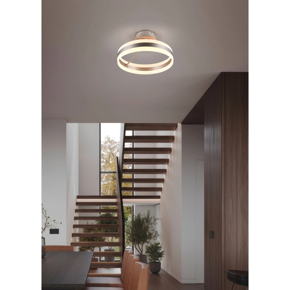 Design plafondlamp Dios nikkel Trio 4017807657708