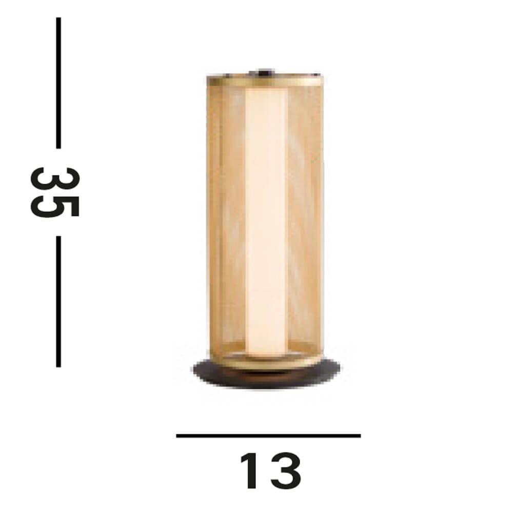 Tafellamp Thread zwart met goud mesh Searchlight 5053423273099