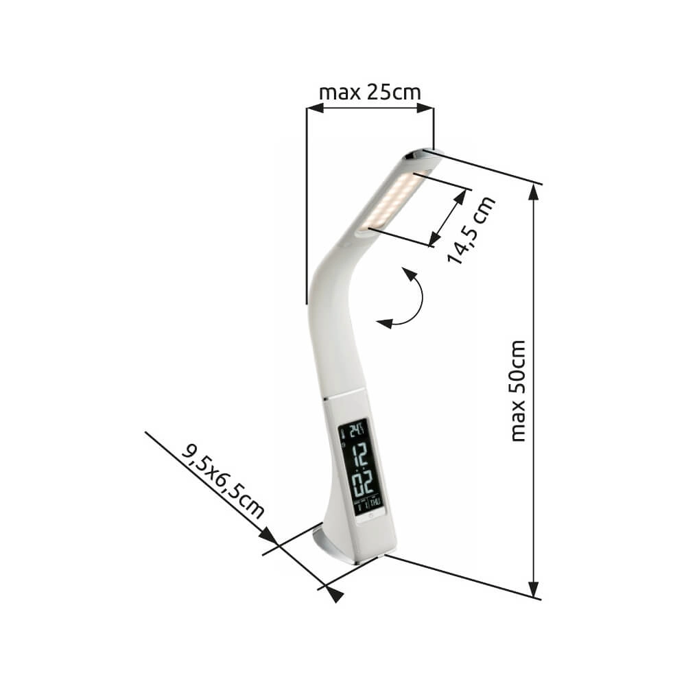 Bureaulamp Sophie wit Globo 9007371368761