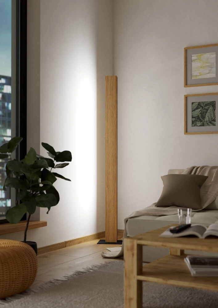 Houten vloerlamp Anchorena-Z 150cm Eglo 9008606243709