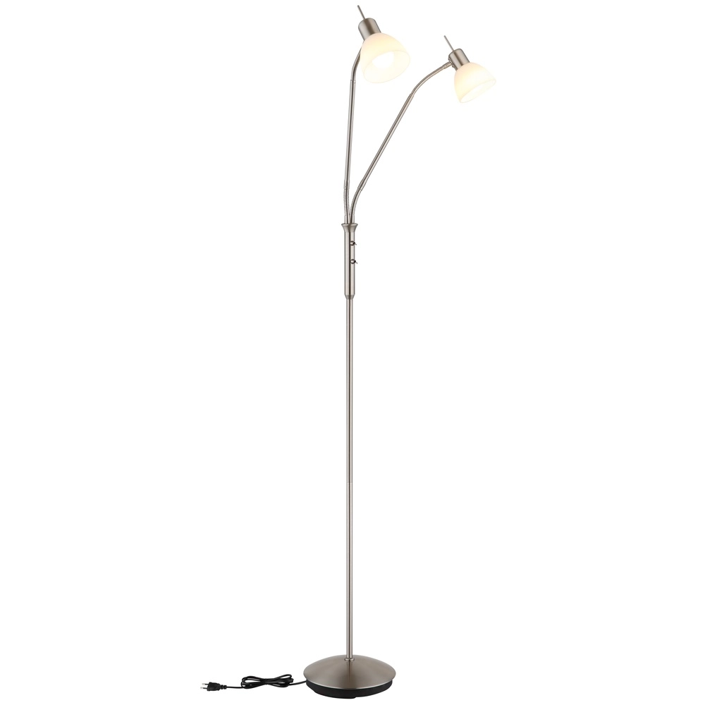 Leeslamp 2-lichts Malte nikkel Globo 9007371447541