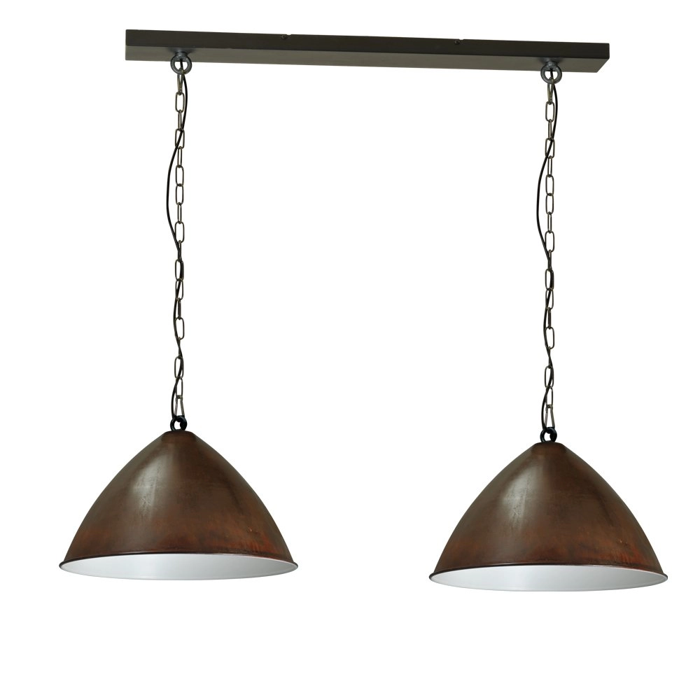 Stoere eetkamerlamp Industria 2x52
