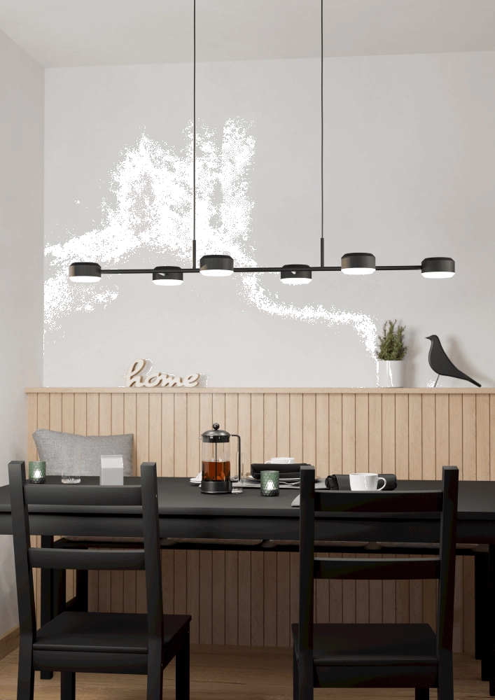 Led hanglamp Clavellina zwart Eglo 9008606241095