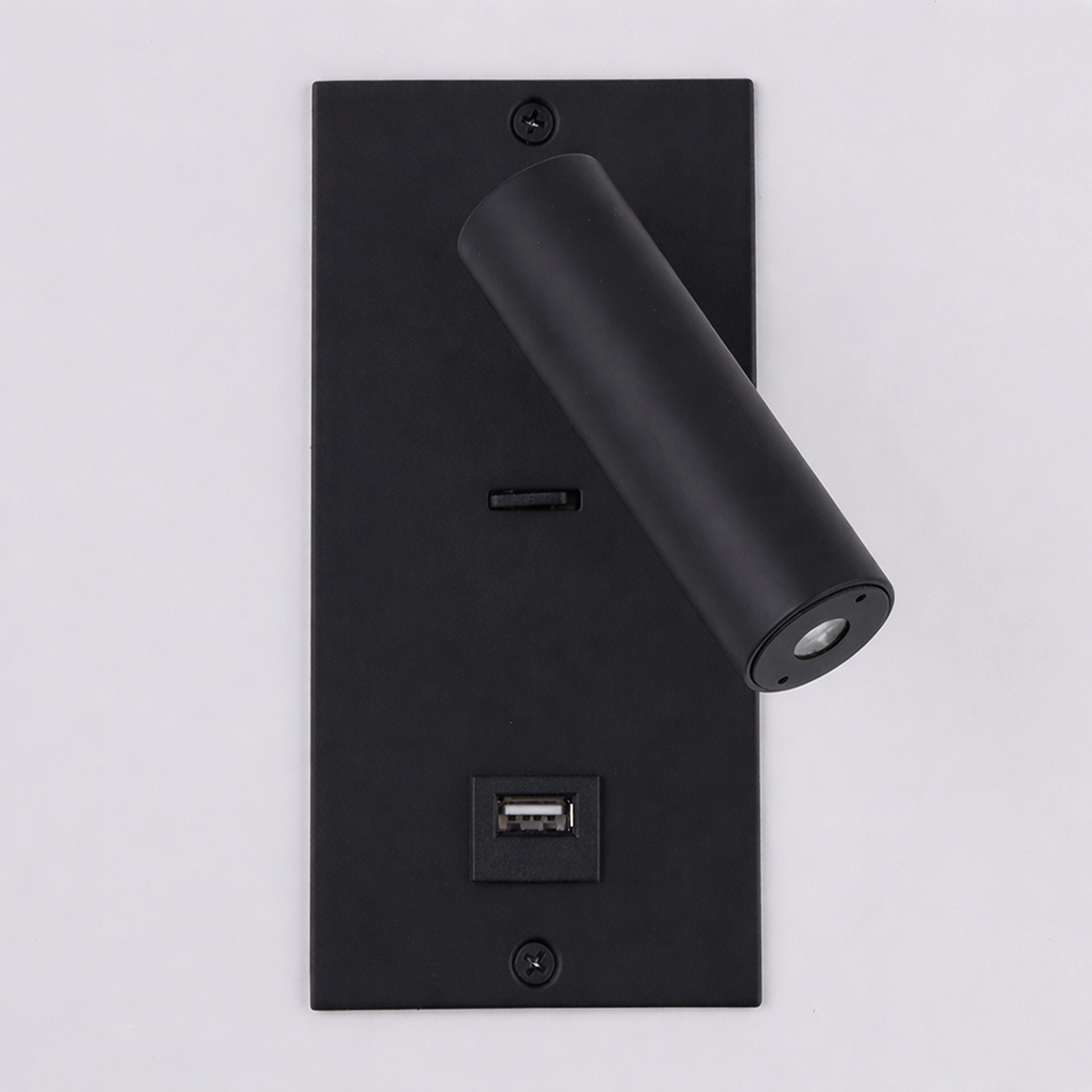 Inbouwbedlampje Victoria zwart met USB Lyora 5053423308715