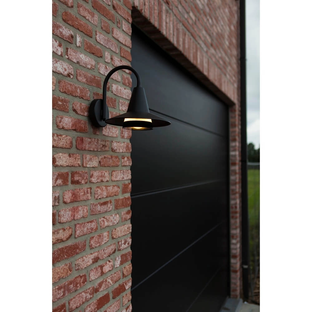 Zwarte led buitenlamp Swan Lutec 6939412016351