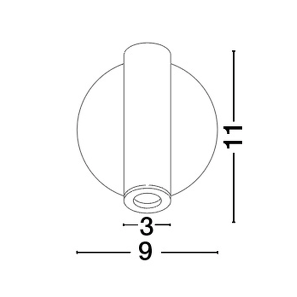 Wandspot Laredo zwart Lyora 5212017428691