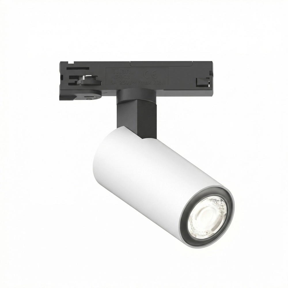 1-fase railspot Tevo Mini zwart met wit