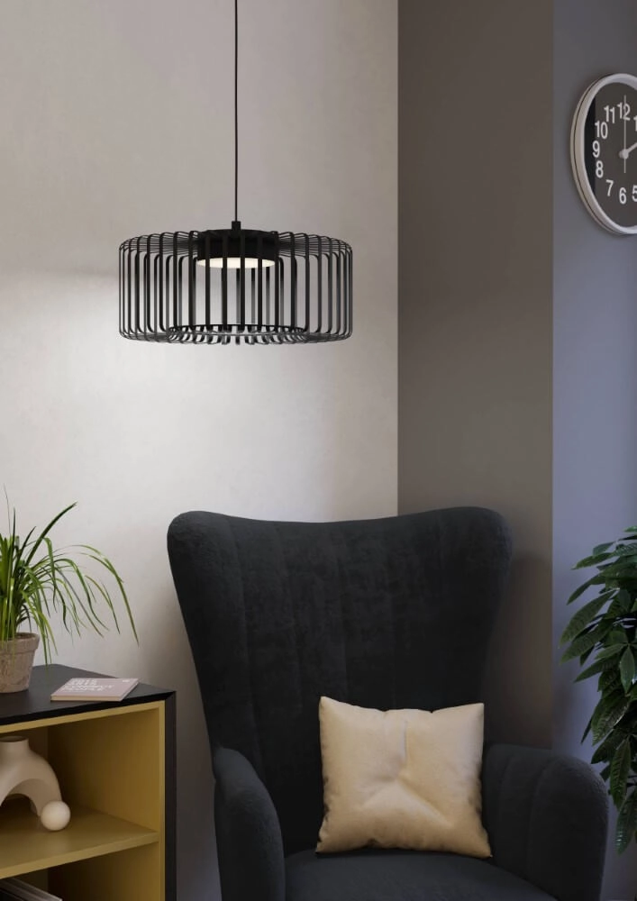 Zwarte hanglamp Ginestrone-Z Ø 45cm design Eglo 9008606270507