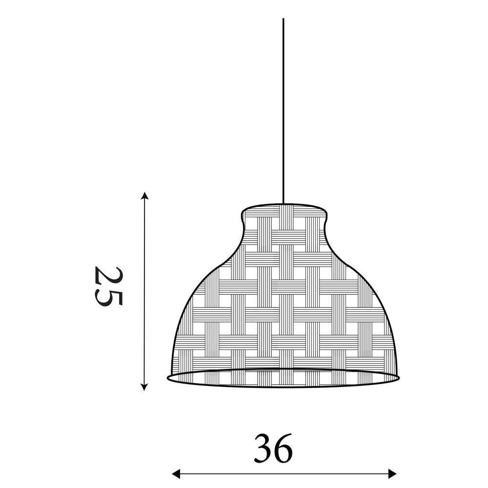 Scandinavishe hanglamp Bali Ø 36cm Searchlight 5053423308357
