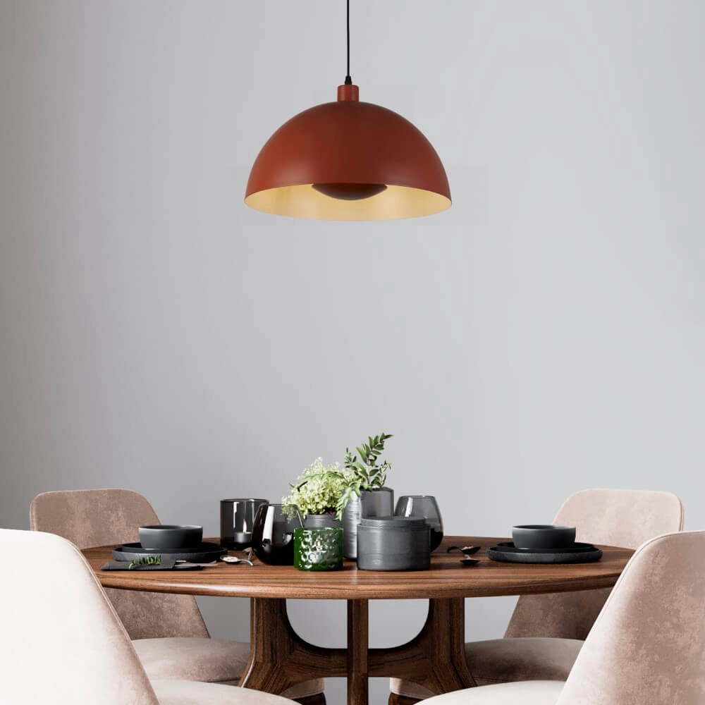 Oranje hanglamp Mars kap 20cm hoog Searchlight 5053423274287