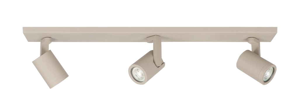 3-lichts opbouwspot Halo zand - GU10