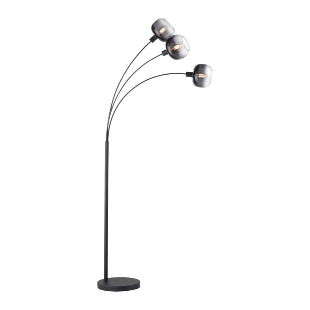 Zwarte vloerlamp Zea 3-lichts Just Light 4043689993764