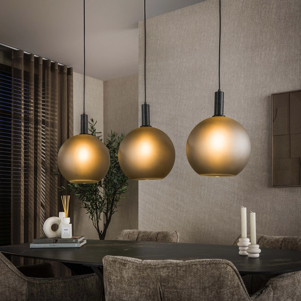 Glazen hanglampen Bubble 3x E27