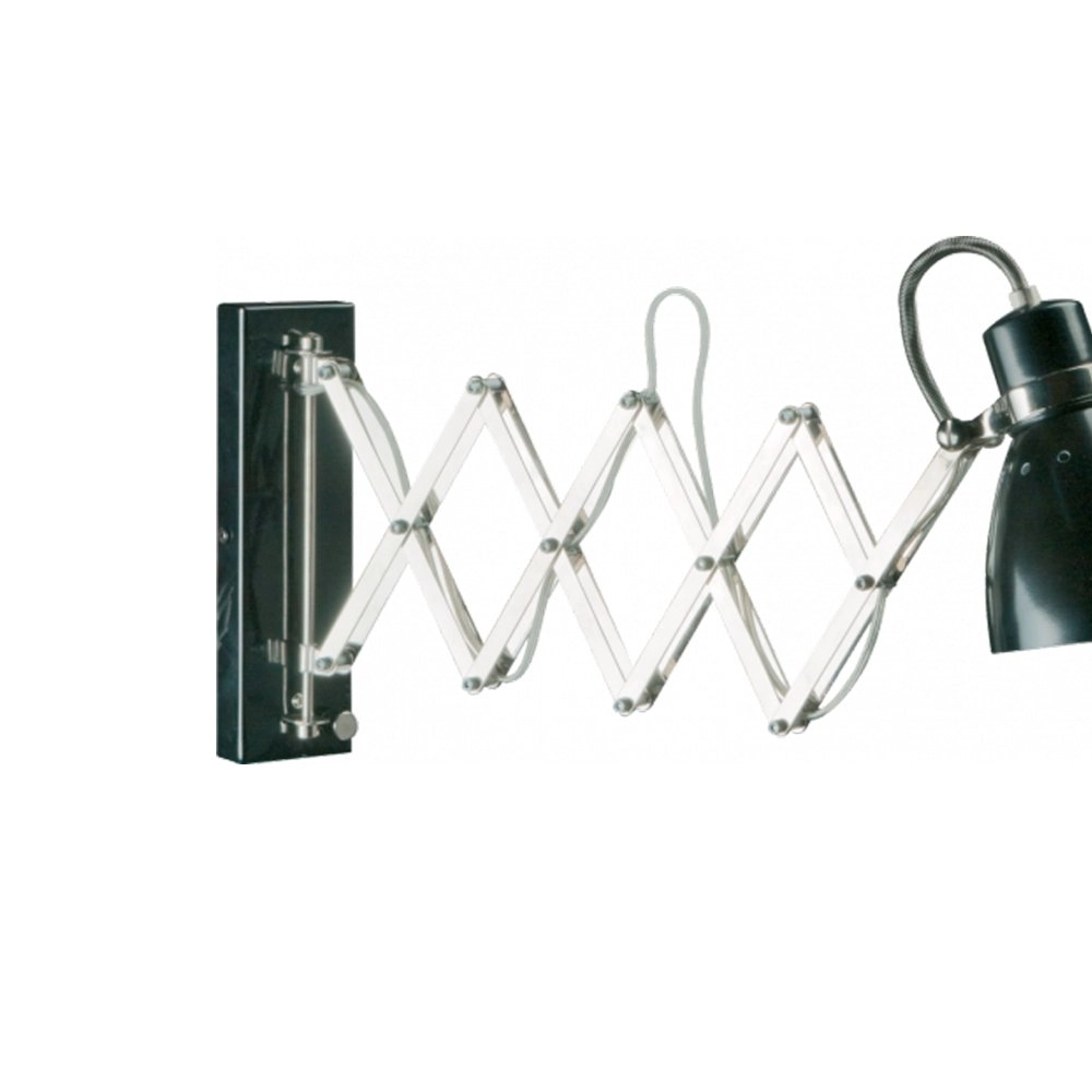 Schaarlamp Spring zwart met chroom Steinhauer 8712746068702